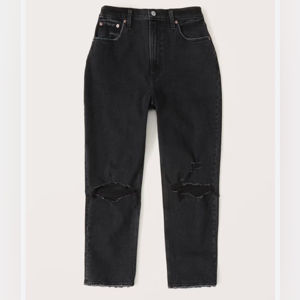 Abercrombie Ultra High Rise Ankle Straight Jeans